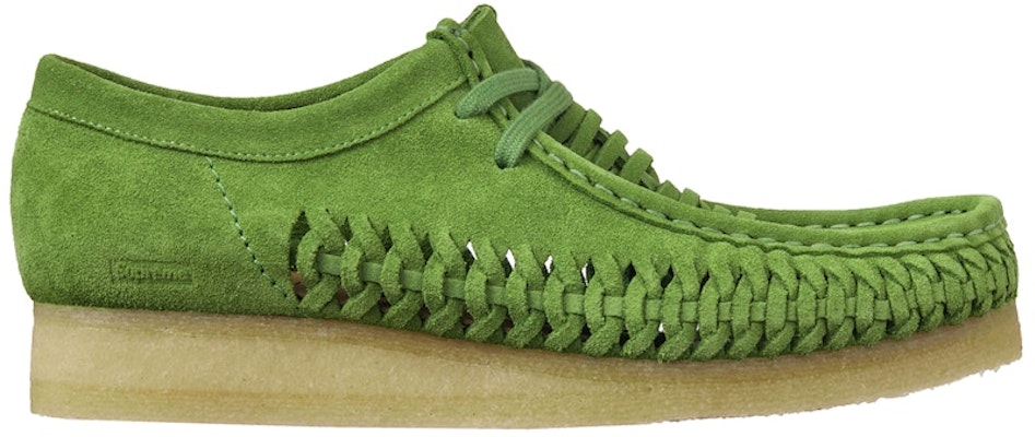 Supreme x Clarks Originals Woven Wallabee Green Buy Supreme x Clarks Originals Woven Wallabee Green