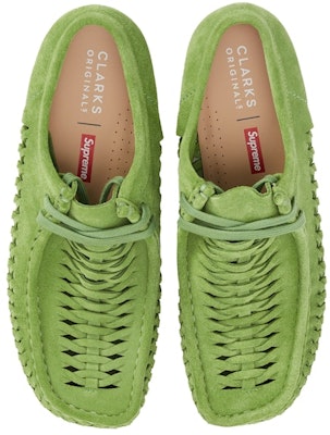 Supreme x Clarks Originals Woven Wallabee Green Lookbook Supreme x Clarks Originals Woven Wallabee Green
