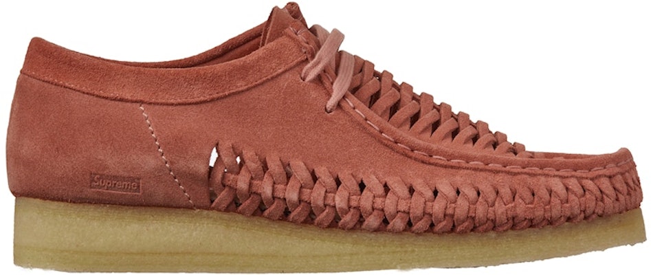 Supreme x Clarks Originals Woven Wallabee Pink Buy Supreme x Clarks Originals Woven Wallabee Pink