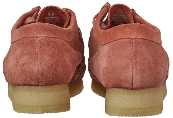 Supreme x Clarks Originals Woven Wallabee Pink Shop Supreme x Clarks Originals Woven Wallabee Pink