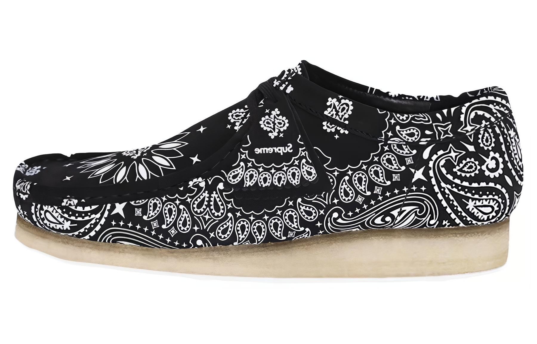 Supreme x Clarks Wallabee 'Black Bandana' 261-42426