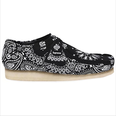 Supreme x Clarks Wallabee 'Bandana Negra' 261-42426 Order Supreme x Clarks Wallabee 'Bandana Negra' 261-42426