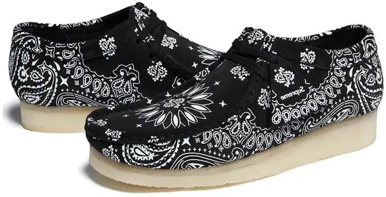 Supreme x Clarks Wallabee 'Hitam Bandana' 261-42426 Shop Supreme x Clarks Wallabee 'Hitam Bandana' 261-42426
