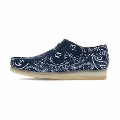 Supreme Clarks Wallabee 'Blue Bandana'