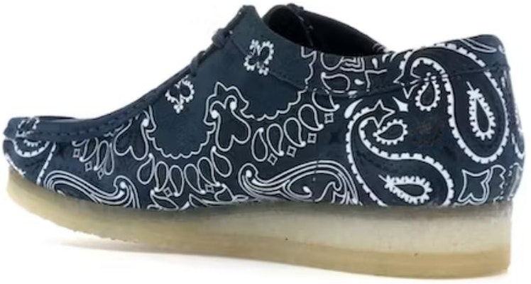 Supreme x Clarks Wallabee 'Blue Bandana' 261-42430 Order Supreme x Clarks Wallabee 'Blue Bandana' 261-42430