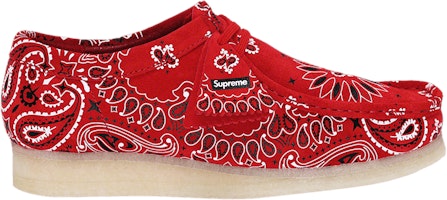 Supreme x Clarks Wallabee 'Red Bandana' 261-42399 Supreme x Clarks Wallabee 'Red Bandana' 261-42399