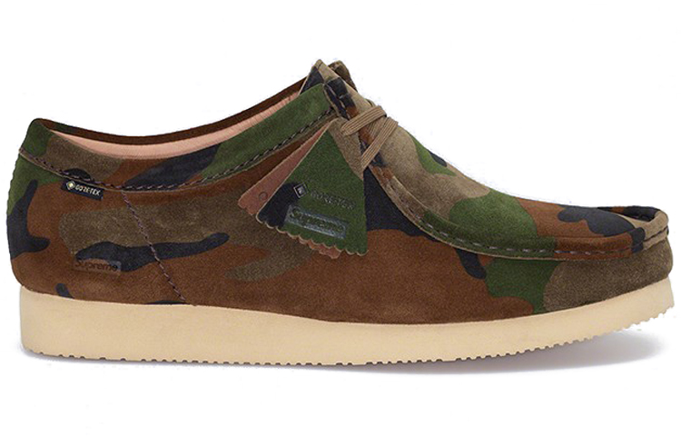 Order Supreme x Clarks ワラビーGTX 迷彩グリーン 261-48942