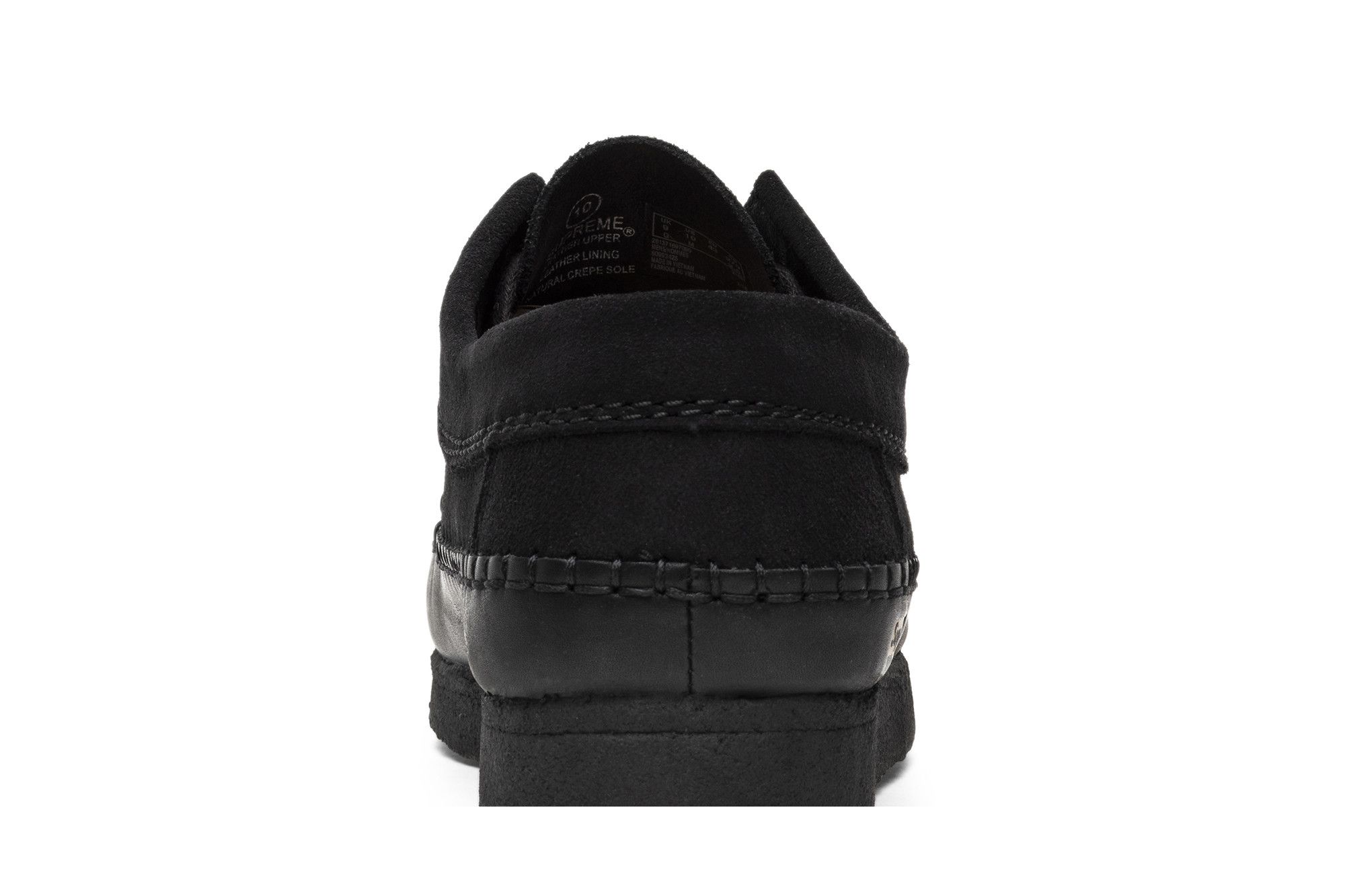 Sizing Supreme x Clarks Weaver ''Nero'' 261-37169