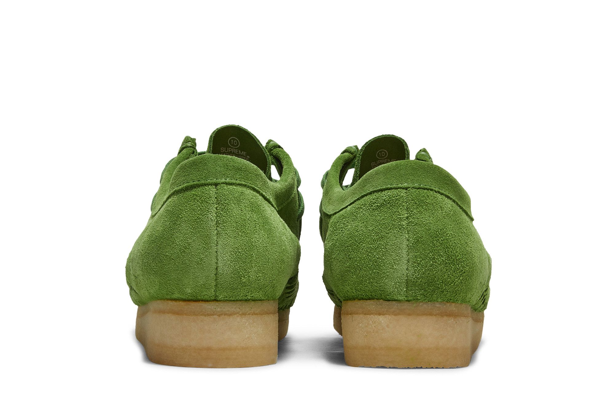 Details for Supreme x Clarks Woven Wallabee ''Grün'' 261-60848