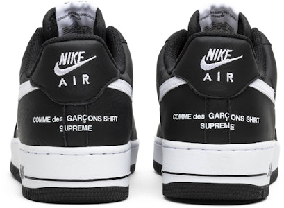 Supreme x Comme des Garçons SHIRT x Nike Air Force 1 Low '黑色' AR7623-001 Details for Supreme x Comme des Garçons SHIRT x Nike Air Force 1 Low '黑色' AR7623-001