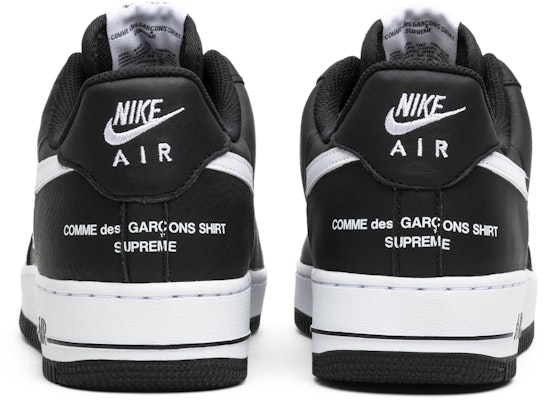 Supreme x Comme des Gar ons SHIRT x Nike Air Force 1 Low Black
