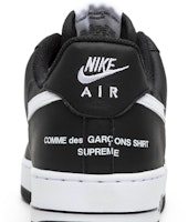 Supreme x Comme des Garçons SHIRT x Nike Air Force 1 Low '黑色' AR7623-001 Sizing Supreme x Comme des Garçons SHIRT x Nike Air Force 1 Low '黑色' AR7623-001