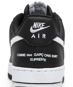 Supreme x Comme des Garçons SHIRT x Nike Air Force 1 Low '黑色' AR7623-001 Sizing Supreme x Comme des Garçons SHIRT x Nike Air Force 1 Low '黑色' AR7623-001