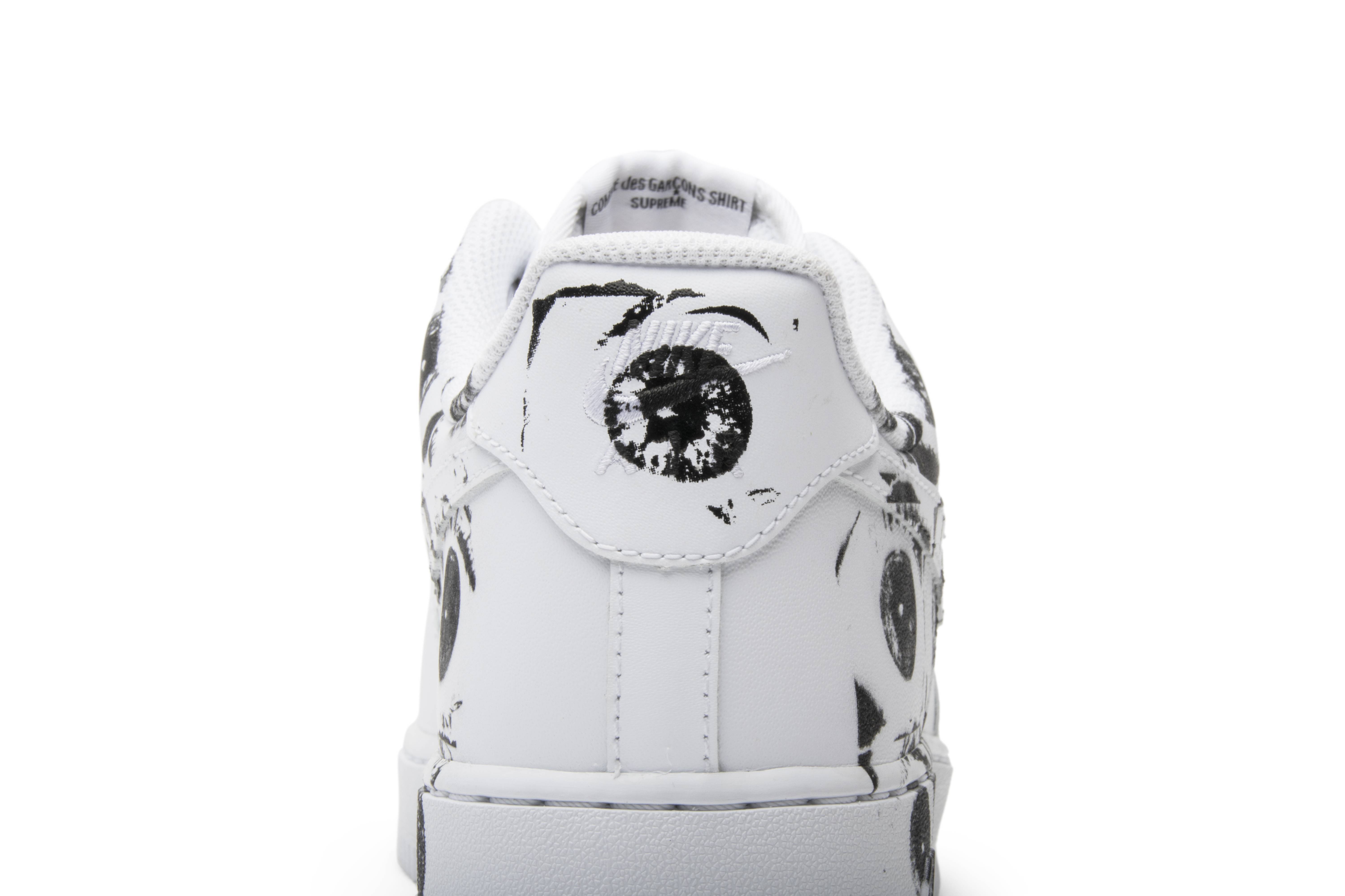 Buy Supreme x Comme des Garcons x Nike Air Force 1 Low Shirt 923044 100 Novelship