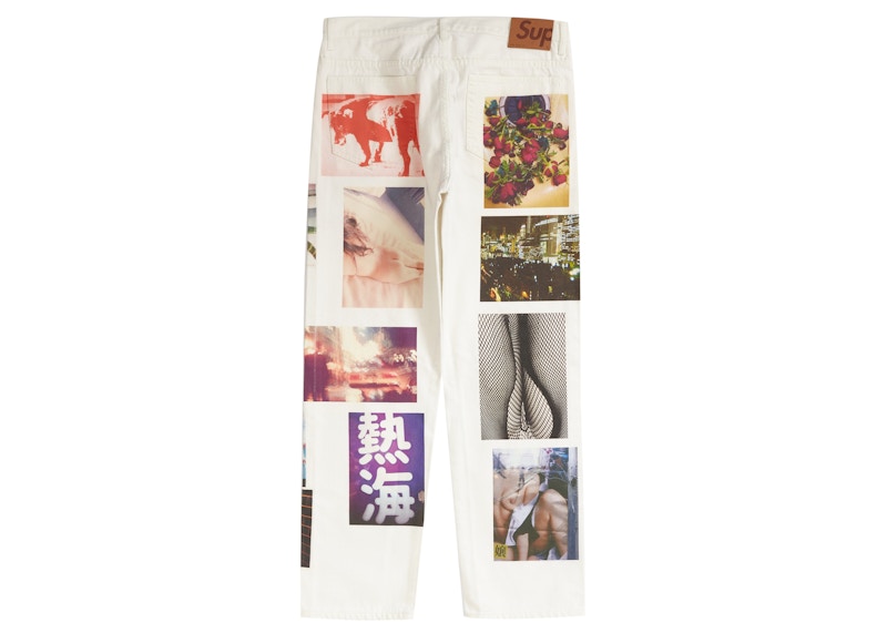 Order Supreme x Daido Moriyama Jeans Regulares 'Blanco'