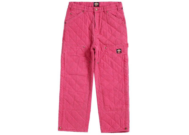 Supreme x Dickies Quilted Double Knee Painter Pant Pink