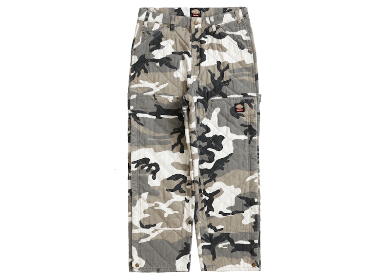 Supreme x Dickies Quilted Double Knee Painter Pant Grey Camo