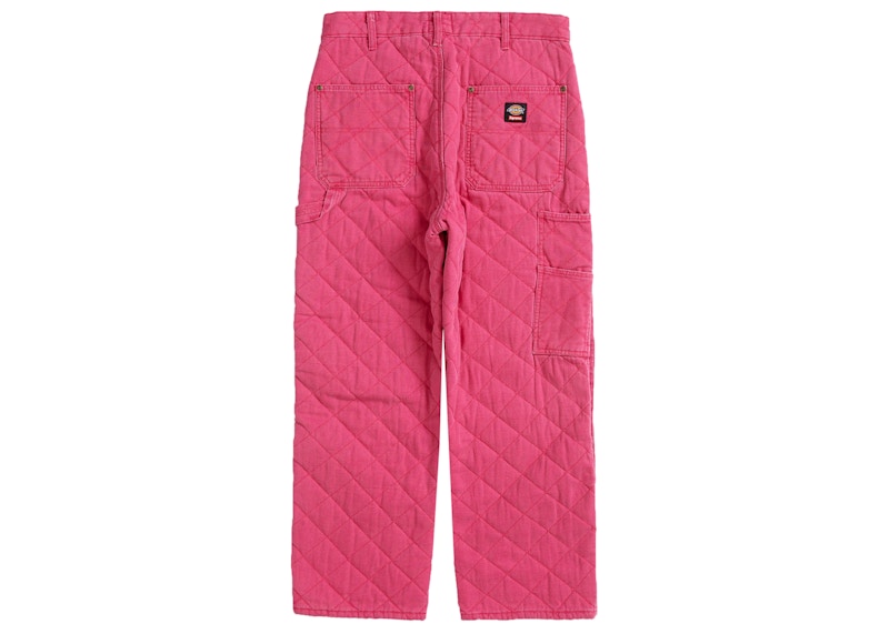 Order Supreme x Dickies キルティングダブルニーパンツ (ピンク)
