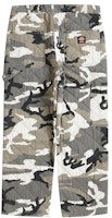 Supreme x Dickies Seluar Double Knee Quilted Kelabu Camo Order Supreme x Dickies Seluar Double Knee Quilted Kelabu Camo