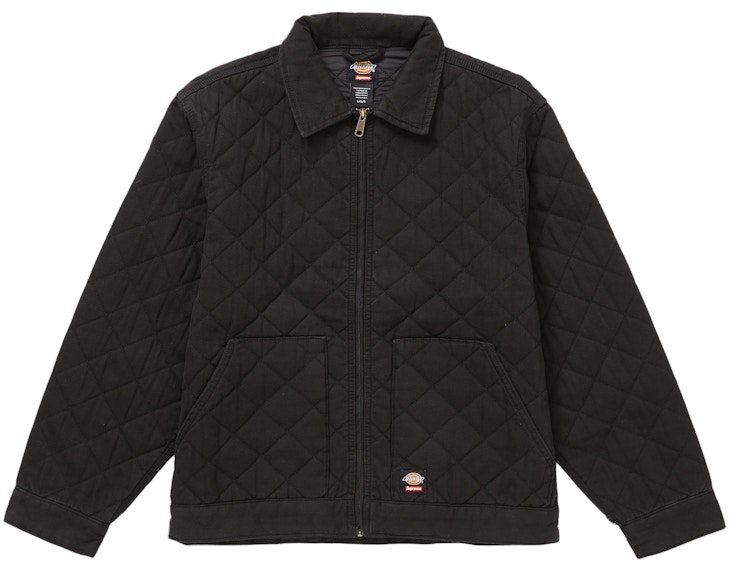 supreme-x-dickies-quilted-work-jacket-black
