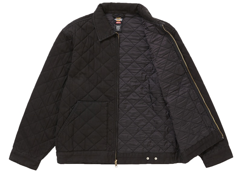 Order Supreme x Dickies Quilted Jaket Kerja Hitam