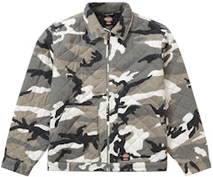 Supreme x Dickies Quilted Work Jacket Grey Camo Supreme x Dickies Quilted Work Jacket Grey Camo