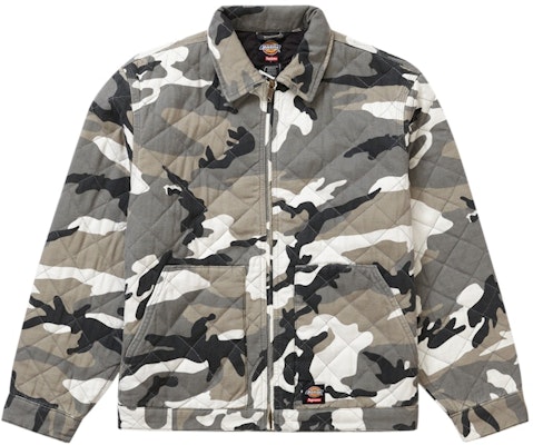 Supreme x Dickies Jaket Kerja Quilted Abu Camo Buy Supreme x Dickies Jaket Kerja Quilted Abu Camo