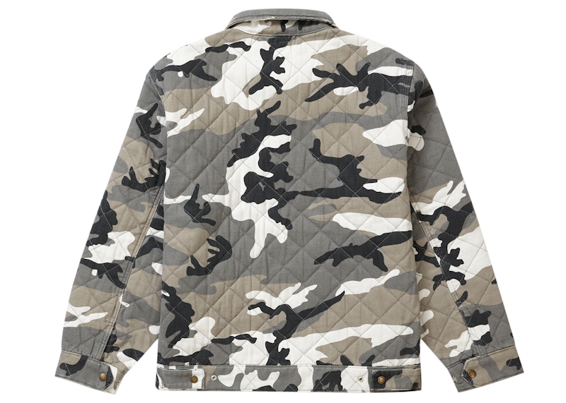 Lookbook Supreme x Dickies Jaket Kerja Quilted Abu Camo