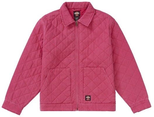 Supreme x Dickies Jaket Kerja Berlapis Pink Buy Supreme x Dickies Jaket Kerja Berlapis Pink