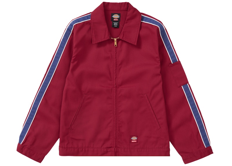 Supreme x Dickies Stripe Eisenhower Jacket 'Maroon'