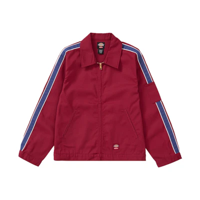 Supreme Dickies Stripe Eisenhower Jacket 'Maroon'