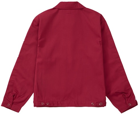 Supreme x Dickies Jaket Stripe Eisenhower 'Merah Marun' Lookbook Supreme x Dickies Jaket Stripe Eisenhower 'Merah Marun'