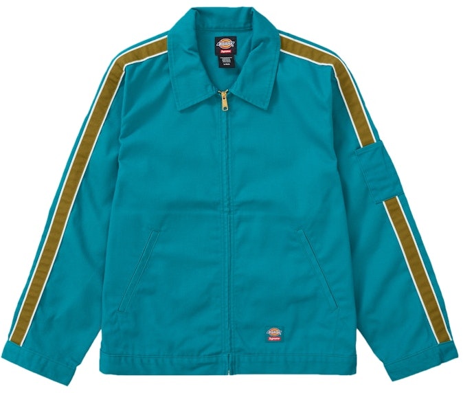 supreme-x-dickies-stripe-eisenhower-jacket-teal