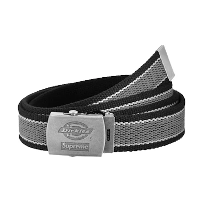 Supreme Dickies Stripe Webbing Belt 'Black'