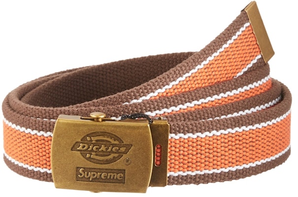 Supreme x Dickies Stripe Webbing Belt 'Brown' Buy Supreme x Dickies Stripe Webbing Belt 'Brown'