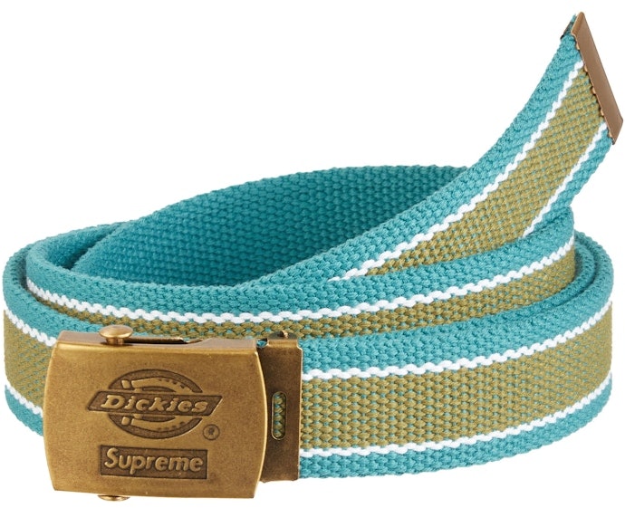 supreme-x-dickies-stripe-webbing-belt-teal