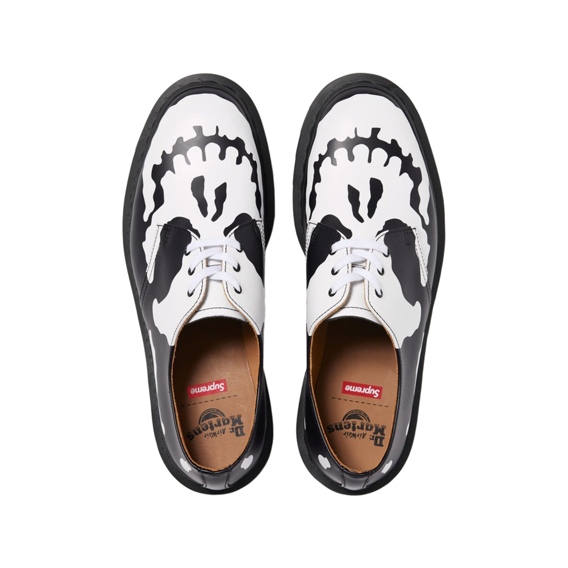 Order シュプリーム x ドクターマーチン 1461 3アイ シューズ ''スカル ブラック ホワイト'' 42936001