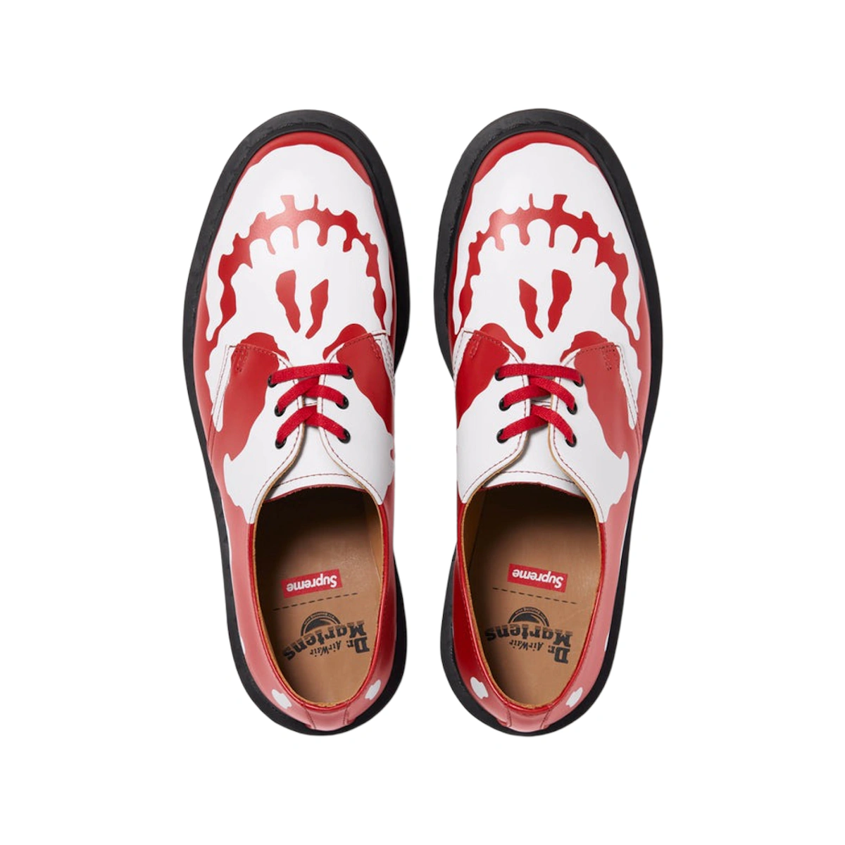 Supreme x Dr. Martens 1461 3-Eye Shoe 'Skull - Red White'