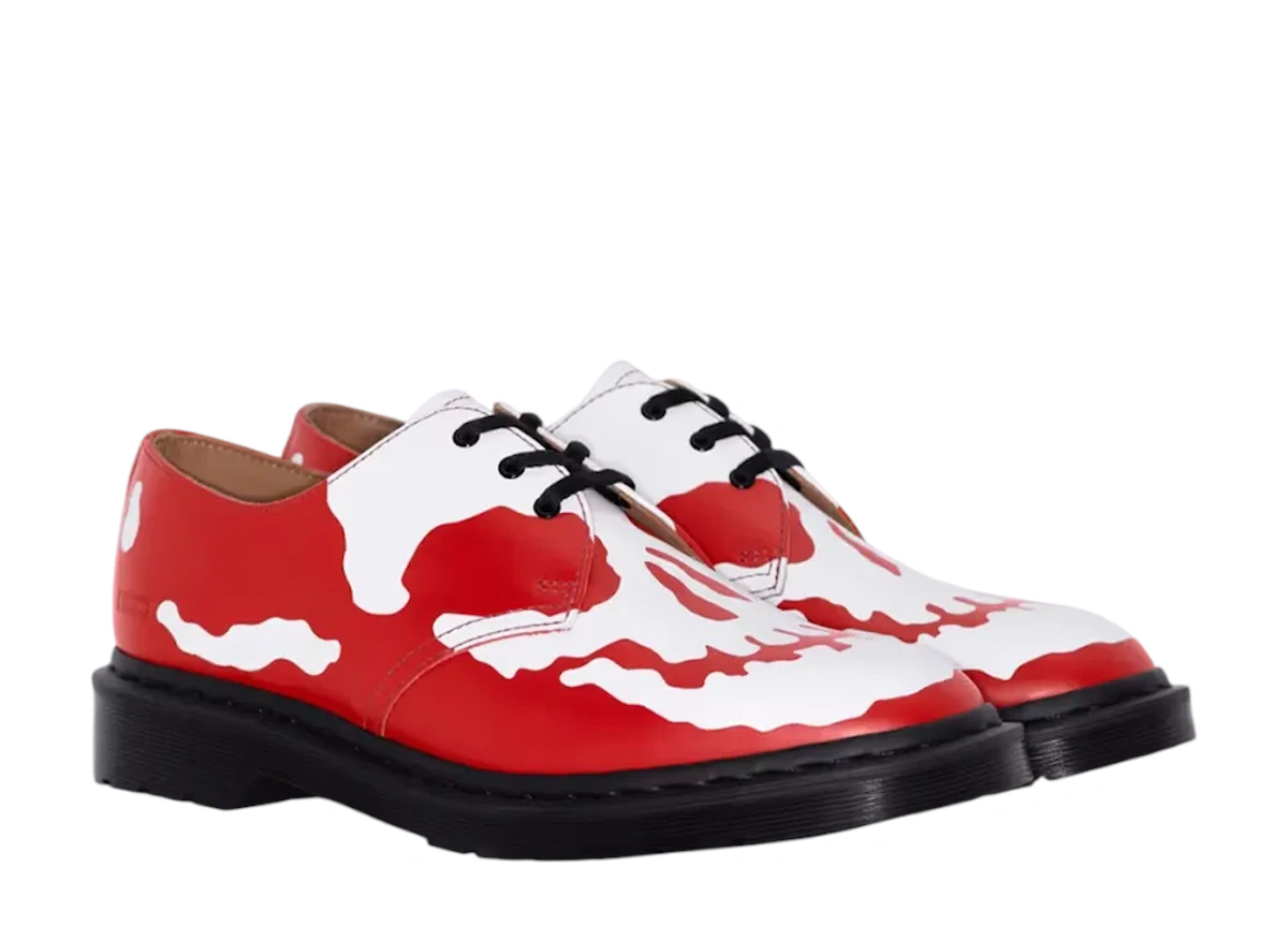 Supreme x Dr. Martens 1461 3-Eye Shoe 'Skull - Red White'