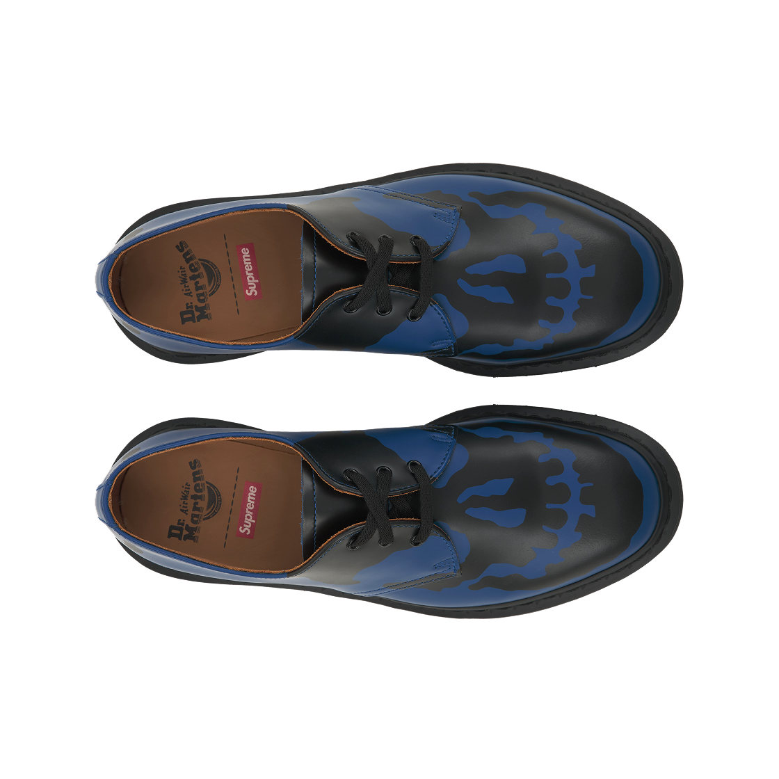 Purchase 슈프림 x 닥터마틴 1461 3-구 스컬 로열 블랙 신발 42936400