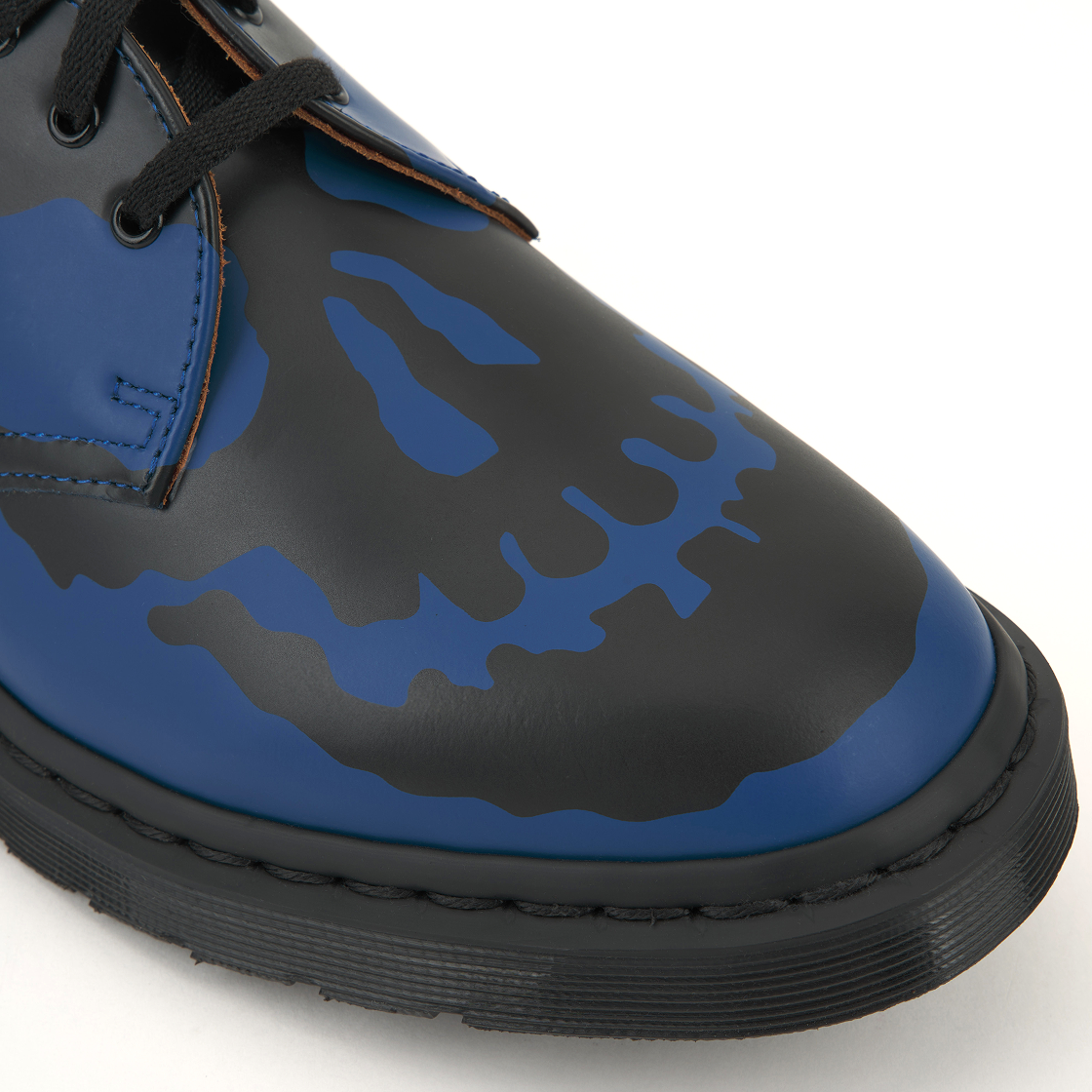 Sizing 슈프림 x 닥터마틴 1461 3-구 스컬 로열 블랙 신발 42936400