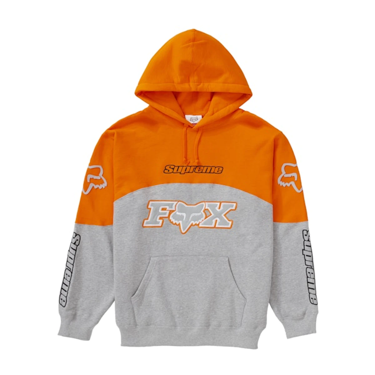 Supreme x Fox Racing Hooded Sweatshirt Grey