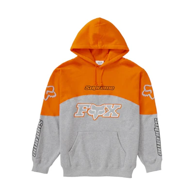 Supreme Fox Racing Hooded Sweatshirt Grey