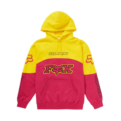 Supreme Fox Racing Hooded Sweatshirt Pink