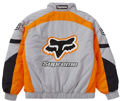 Supreme x Fox Racing 灰色短款羽绒夹克 Lookbook Supreme x Fox Racing 灰色短款羽绒夹克