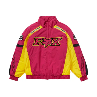 Supreme Fox Racing Puffy Jacket Pink