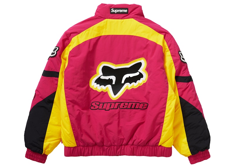 Lookbook Supreme x Fox Racing 粉色羽絨外套