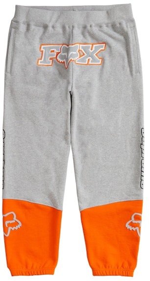 supreme-fox-racing-sweatpant-grey