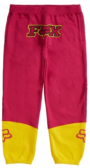 supreme-fox-racing-sweatpant-pink