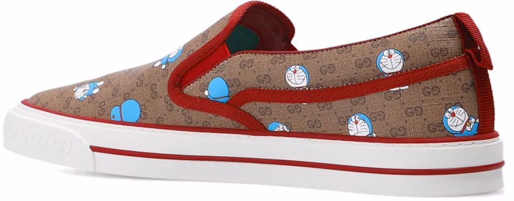 (Women) Gucci x Doraemon GG Sneakers 'Brown Red' 655024-2TU30-8968 Lookbook (Women) Gucci x Doraemon GG Sneakers 'Brown Red' 655024-2TU30-8968